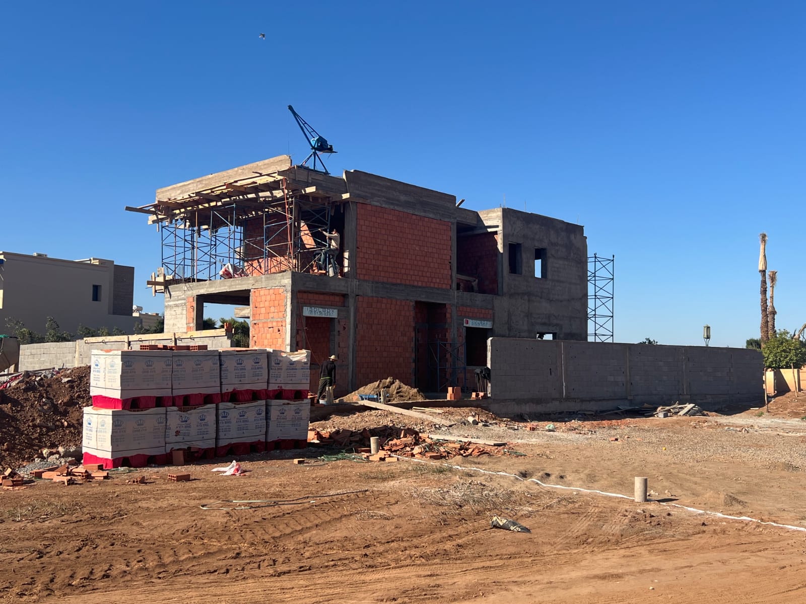 Construction d'une villa à Amelkis 2